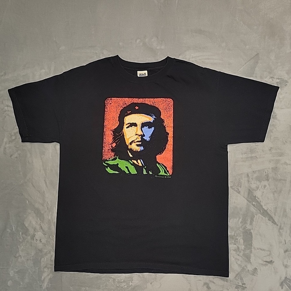 VTG Che Guevara Tesoros Shirt Men XL Black 1998 Tee Cuba Pop Art Andy Warhol